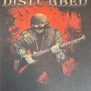 Hanes Disturbed Graphic Tee “the soldier”-size L(21x28)